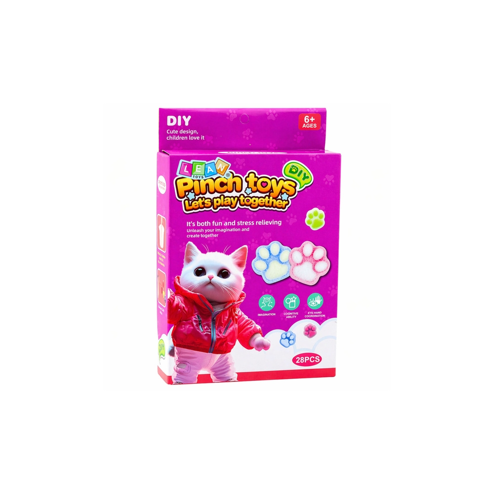 Zestaw Kreatywny DIY Do Tworzenia Gniotków Gniotek Kocia Łapka Squishy 28 el.