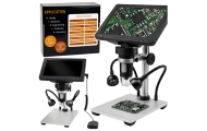 Mikroskop Edukacyjny Cyfrowy Pilot Przewodowy 1200X LCD 7 CALI HD Kamera