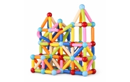 Zestaw Klocki Magnetyczne Konstrukcyjne W Pudełku Patyczki 3D 166 el.