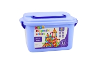 Zestaw Klocki Magnetyczne Konstrukcyjne W Pudełku Patyczki 3D 166 el.