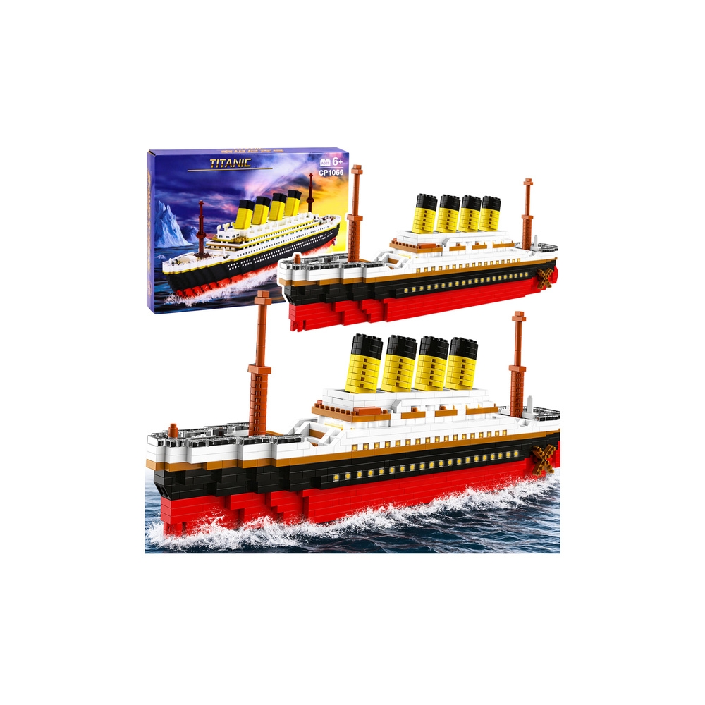 Konstruktorius Titanikas didelis modelis, 60 cm, 3327 elementai-Žaislai, Konstruktoriai, Lego, statybiniai blokai-e-vaikas