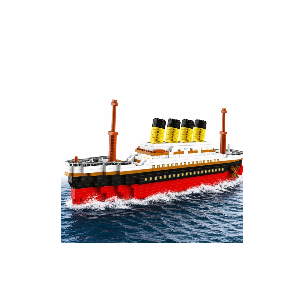 Zestaw Klocki Konstrukcyjne Statek Titanic Duży Model 60 cm 3327 el.