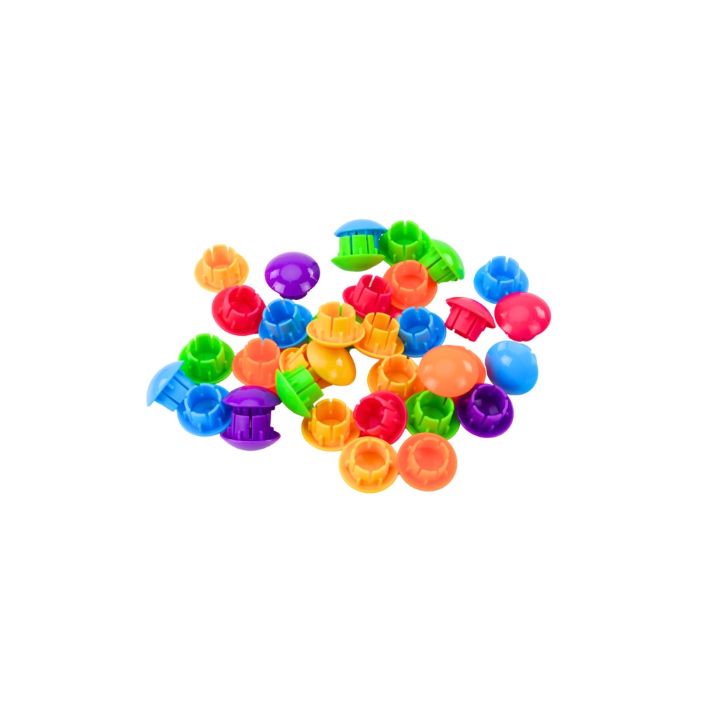Układanka Guzikowa Mozaika Kreatywne Puzzle Geometryczne Grzybki 46 el.
