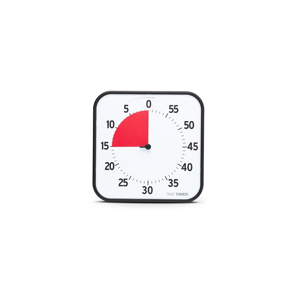 Laikmatis / atgalinio skaičiavimo laikrodis - Time Timer audible Large su Magnetais (30x30 cm), JAC5109