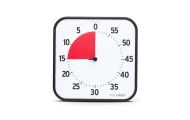 Laikmatis / atgalinio skaičiavimo laikrodis - Time Timer audible Large su Magnetais (30x30 cm), JAC5109
