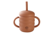 Silikoninis puodelis „My home cup“ 160 ml., karamelė-Maitinimui, Indai, įrankiai, gertuvės, Puodeliai, gertuvės-e-vaikas
