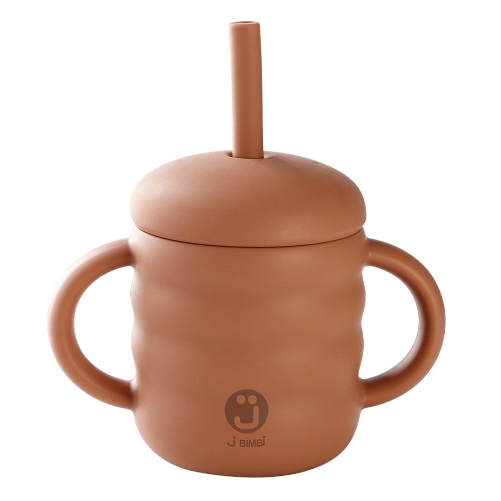 Silikoninis puodelis „My home cup“ 160 ml., karamelė-Maitinimui, Indai, įrankiai, gertuvės, Puodeliai, gertuvės-e-vaikas
