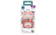 2-pack. Smart pacifiers Glee 16m+ rose-brick
