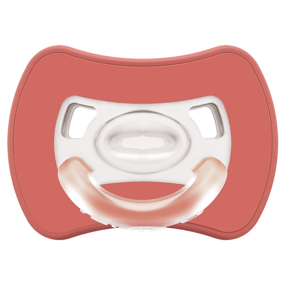 2-pack. Smart pacifiers Glee 16m+ rose-brick