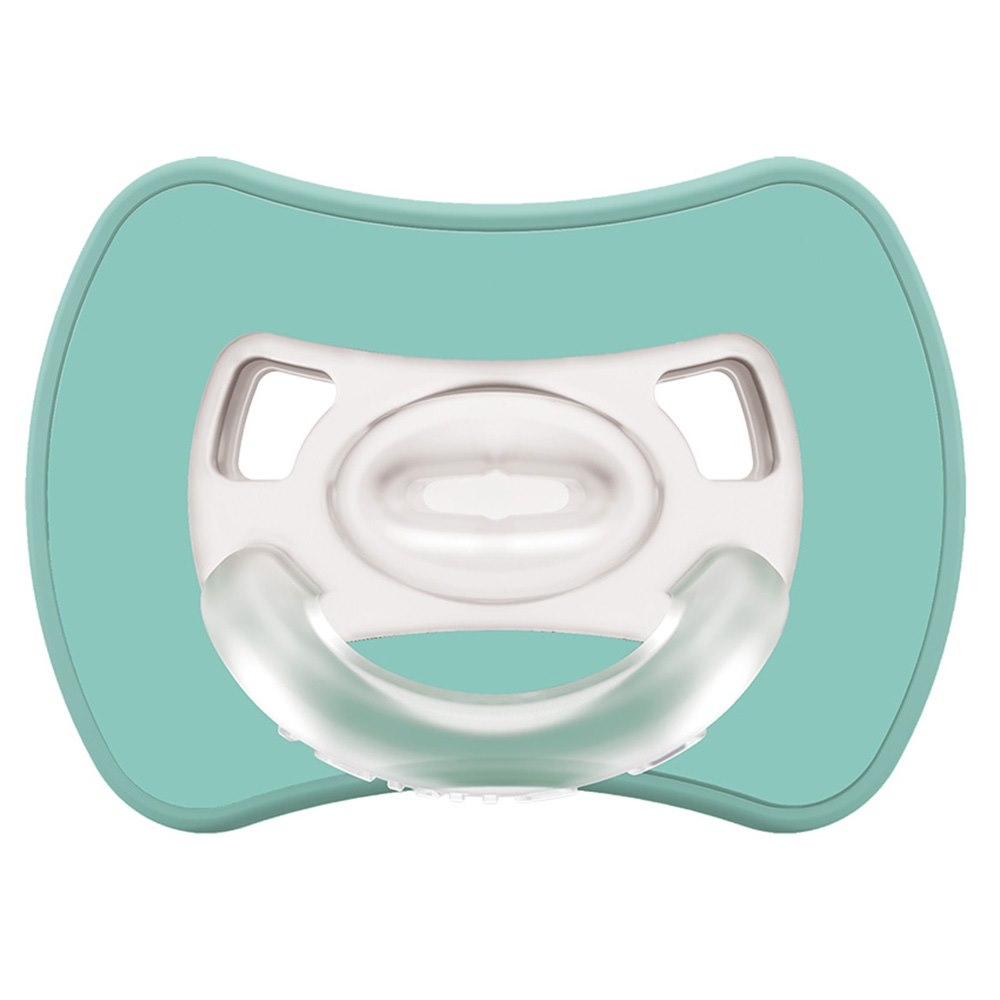 2-pack. Smart pacifiers Glee 6m+ mint-turquoise
