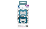 2-pack. Smart pacifiers Glee 16m+ marine-blue