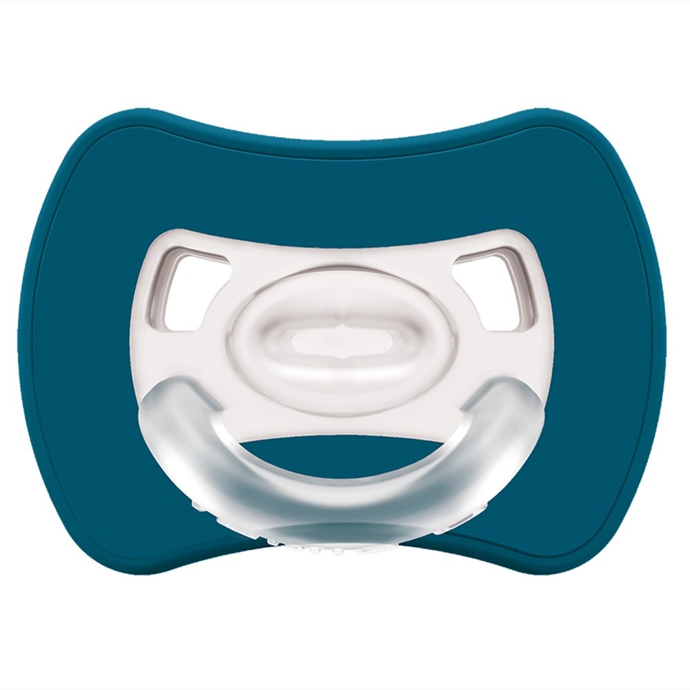 2-pack. Smart pacifiers Glee 16m+ marine-blue