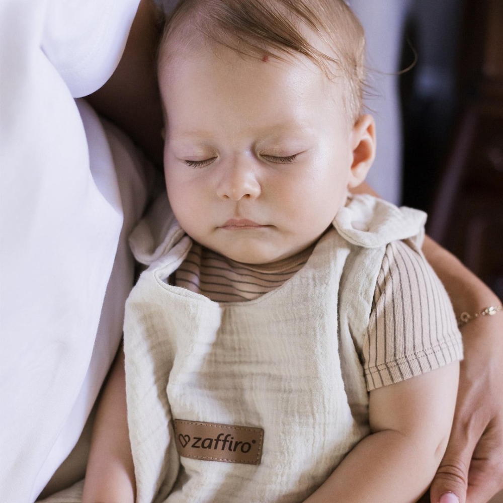 Sleeping bag muslin 0,5 TOG Malaga 6-12m vanilla
