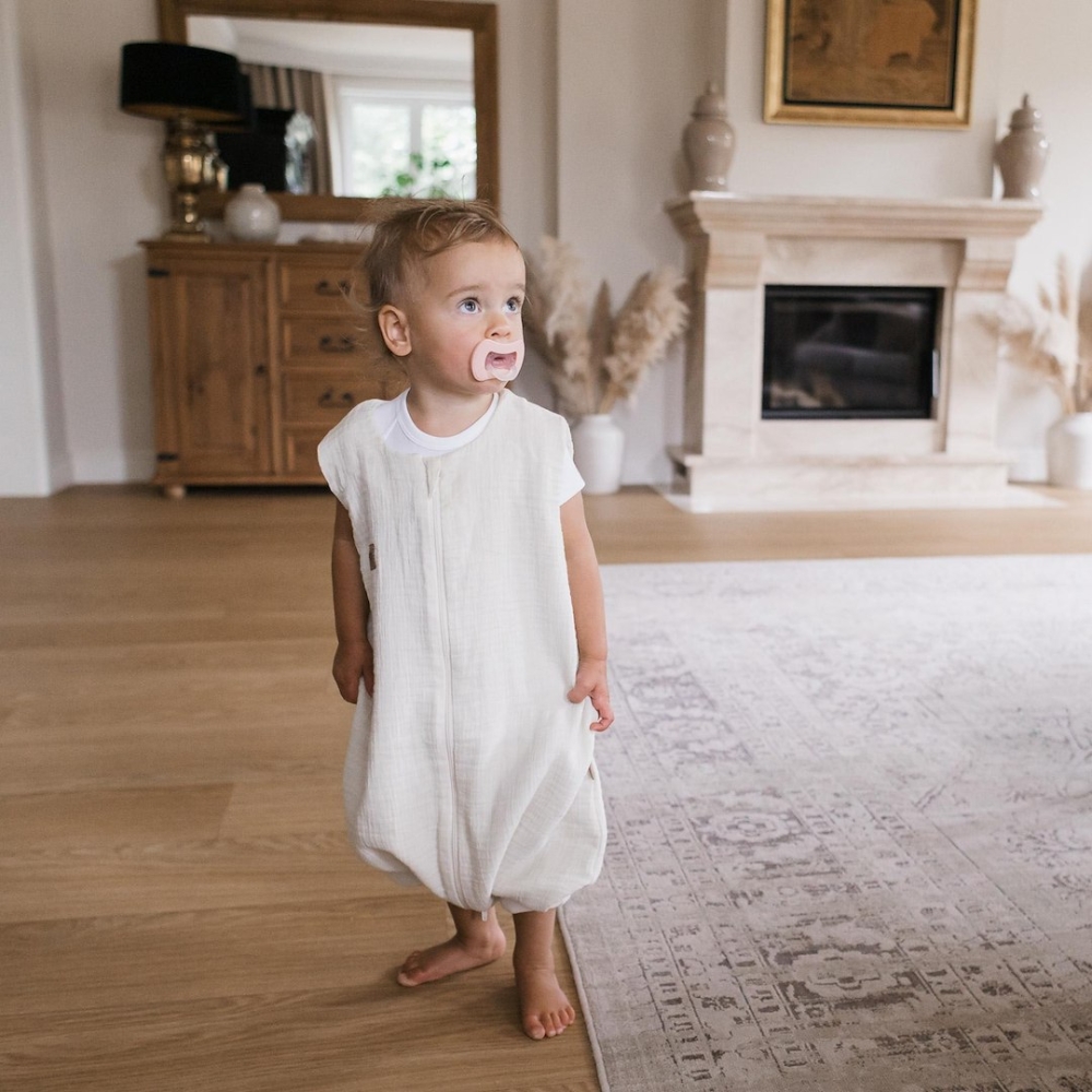 Sleeping bag with legs muslin 0,5 TOG Malaga 1-2y vanilla