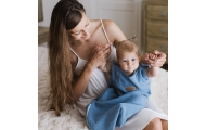 Miegmaišis iš muslino, 0,5 TOG, „Malaga“, 0–6 mėn., šviesiai mėlynos spalvos-Miegui, Vokeliai, miegmaišiukai-e-vaikas