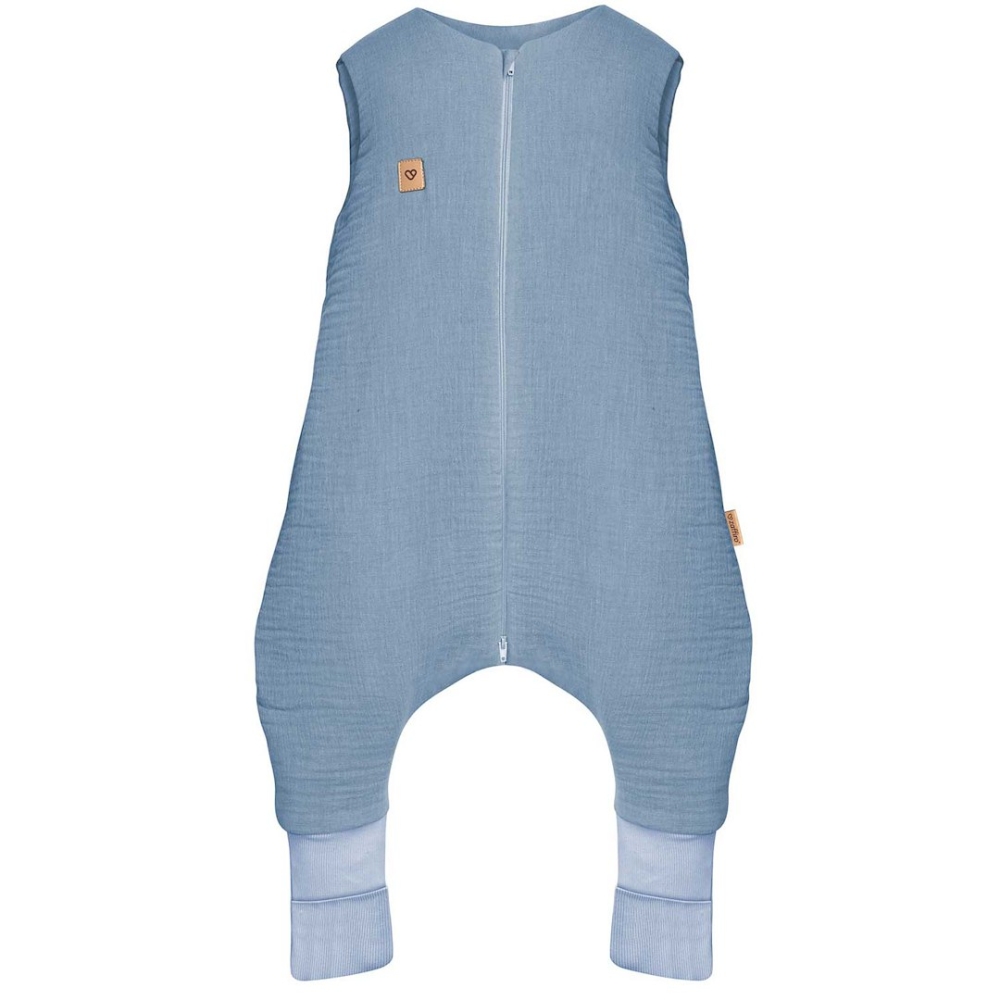 Sleeping bag with legs muslin 0,5 TOG Malaga 2-4y baby blue