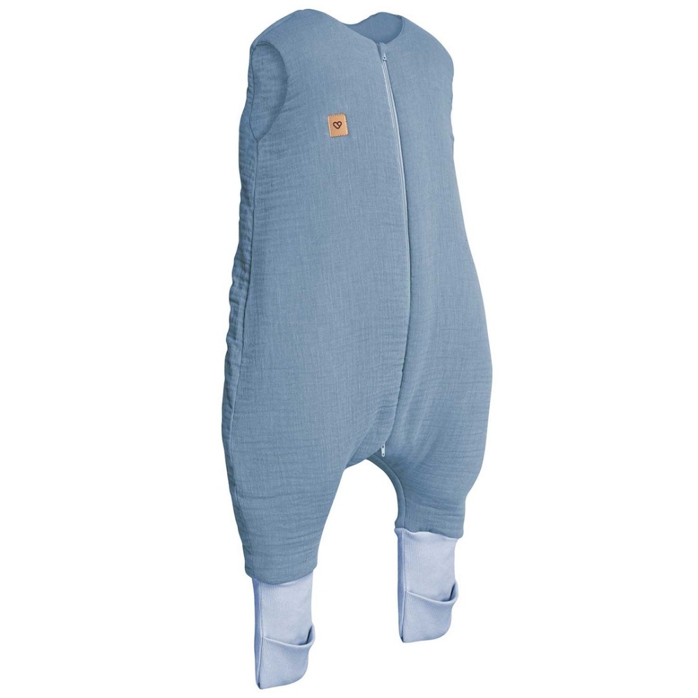 Sleeping bag with legs muslin 0,5 TOG Malaga 2-4y baby blue