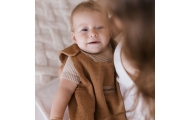 Miegmaišis iš muslino, 0,5 TOG, „Malaga“, 6–12 mėn., karamelės spalvos-Miegui, Vokeliai, miegmaišiukai-e-vaikas