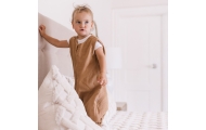 Sleeping bag with legs muslin 0,5 TOG Malaga 1-2y toffee