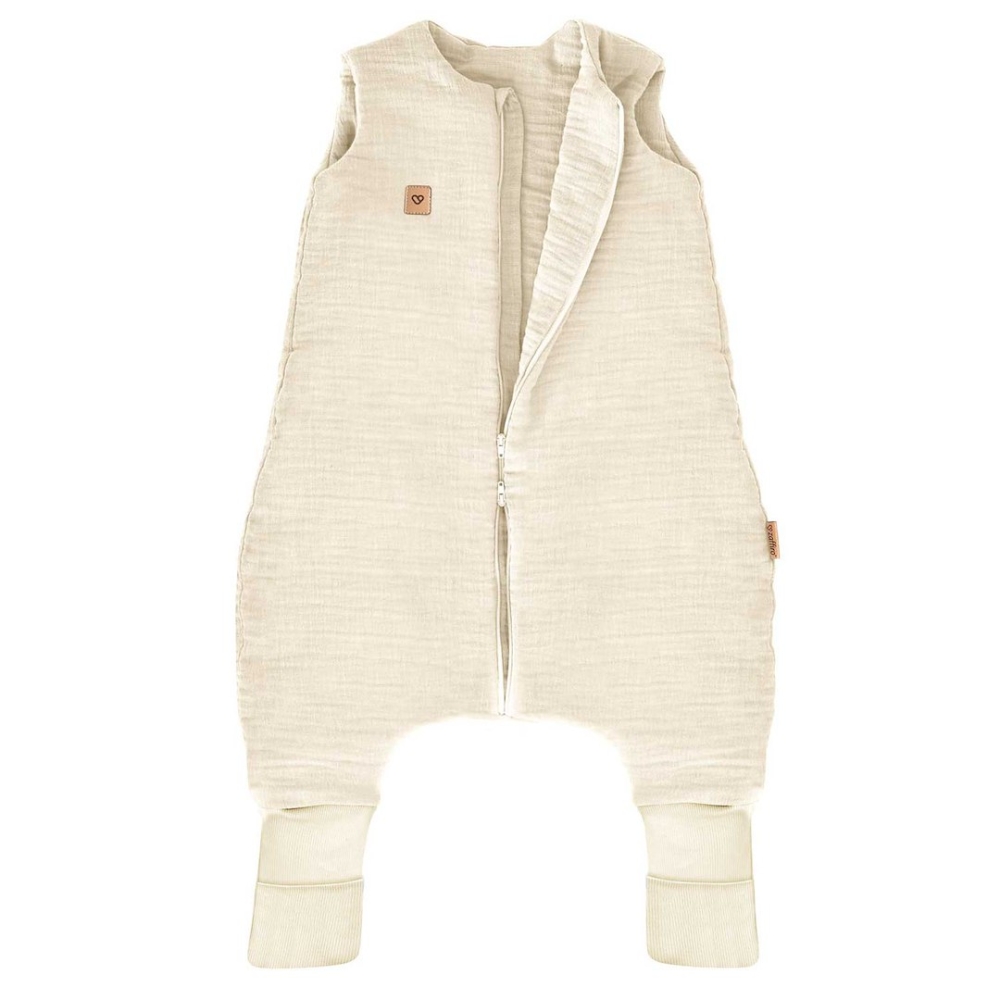 Sleeping bag with legs muslin 1,5 TOG Malaga 1-2y vanilla