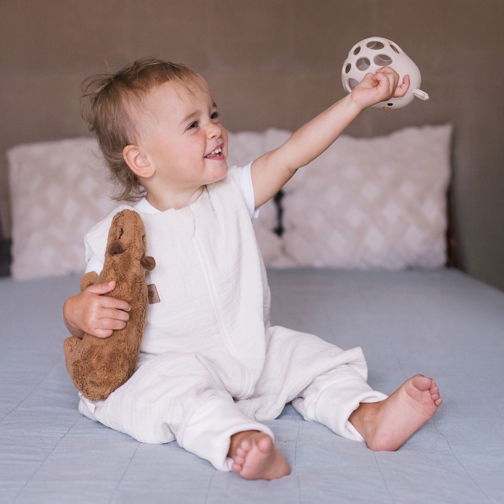 Sleeping bag with legs muslin 1,5 TOG Malaga 1-2y vanilla