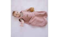 Sleeping bag muslin 1,5 TOG Malaga 6-12m baby pink