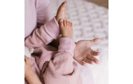 Miegmaišis su kojomis iš muslino, 1,5 TOG, „Malaga“, 1–2 m., šviesiai rožinis-Miegui, Vokeliai, miegmaišiukai-e-vaikas