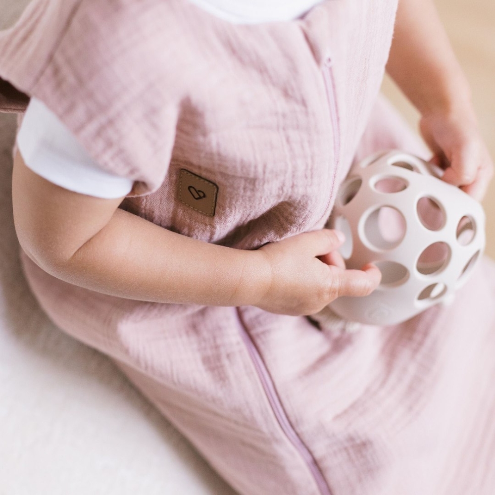 Sleeping bag with legs muslin 1,5 TOG Malaga 2-4y baby pink