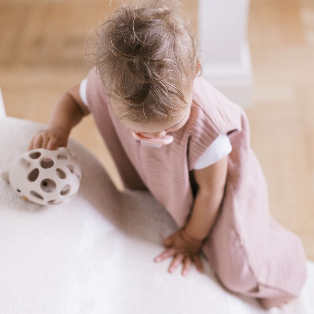 Sleeping bag with legs muslin 1,5 TOG Malaga 2-4y baby pink