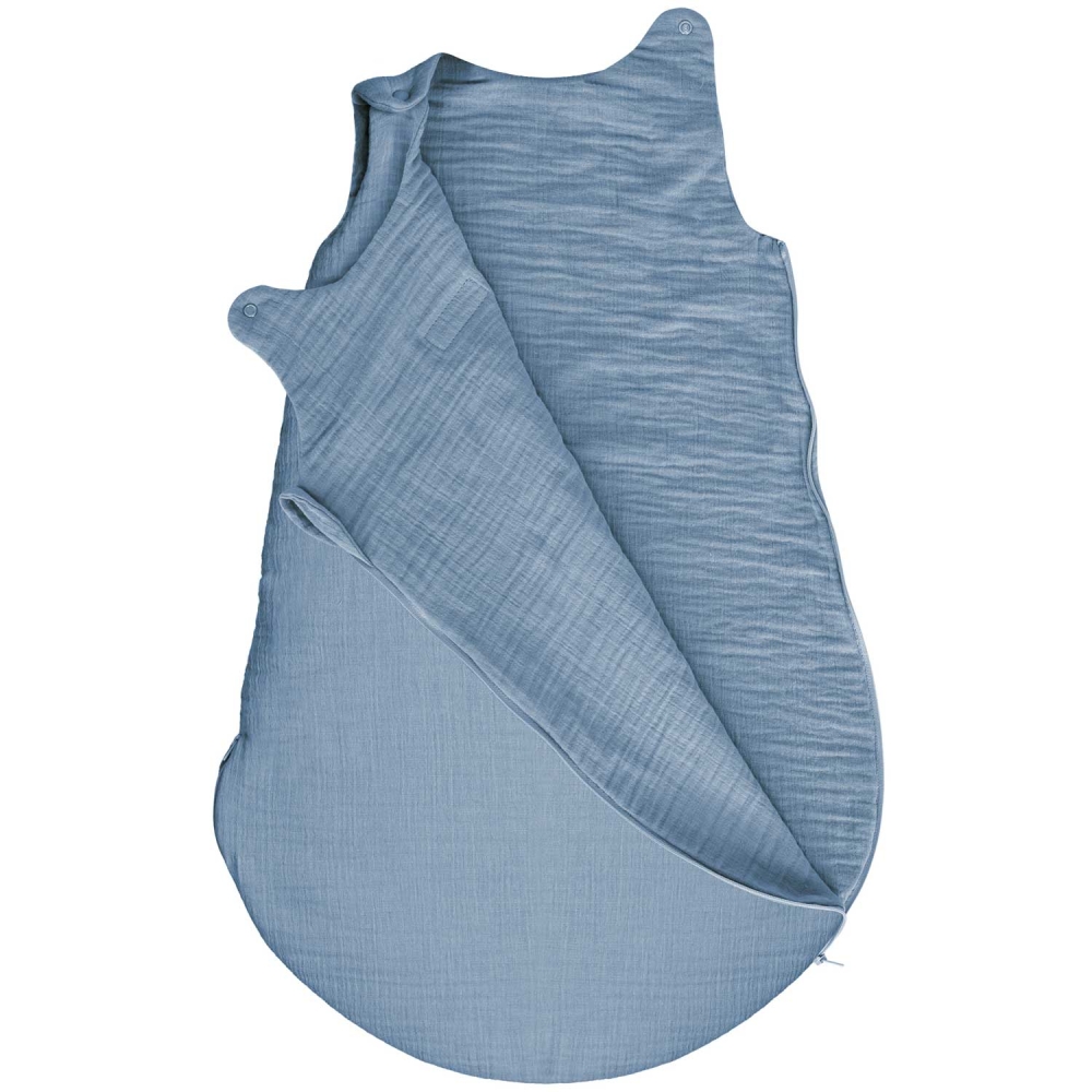Sleeping bag muslin 1,5 TOG Malaga 0-6m baby blue
