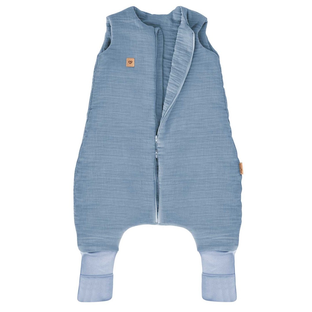 Sleeping bag with legs muslin 1,5 TOG Malaga 2-4y baby blue