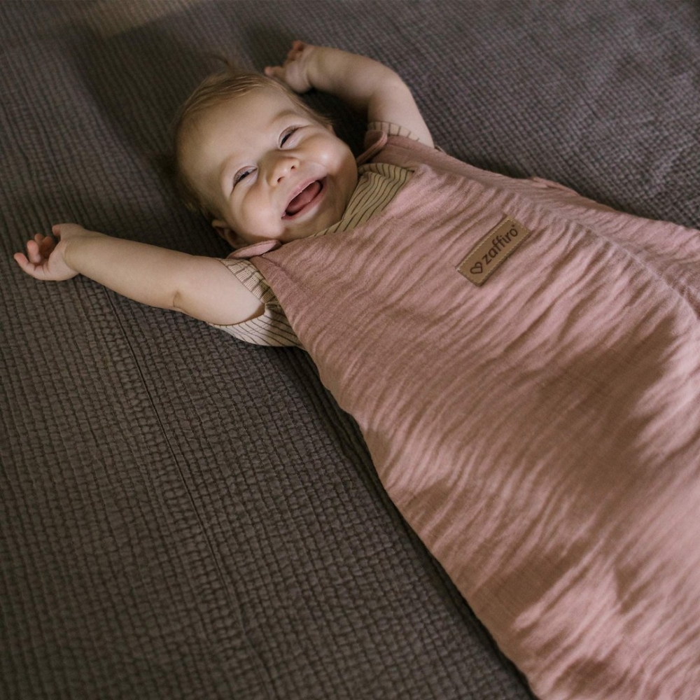 Sleeping bag muslin 1,5 TOG Malaga 6-12m toffee