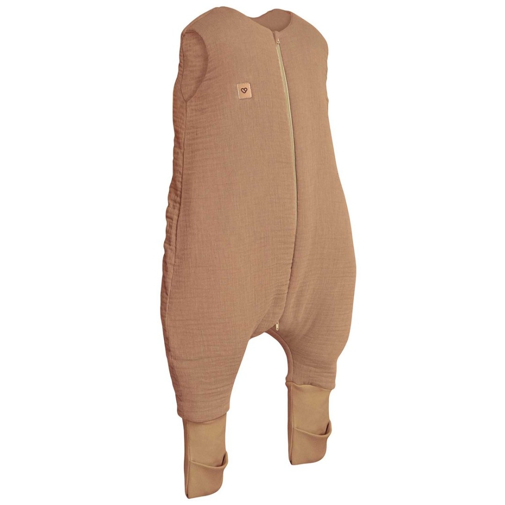 Sleeping bag with legs muslin 1,5 TOG Malaga 2-4y toffee