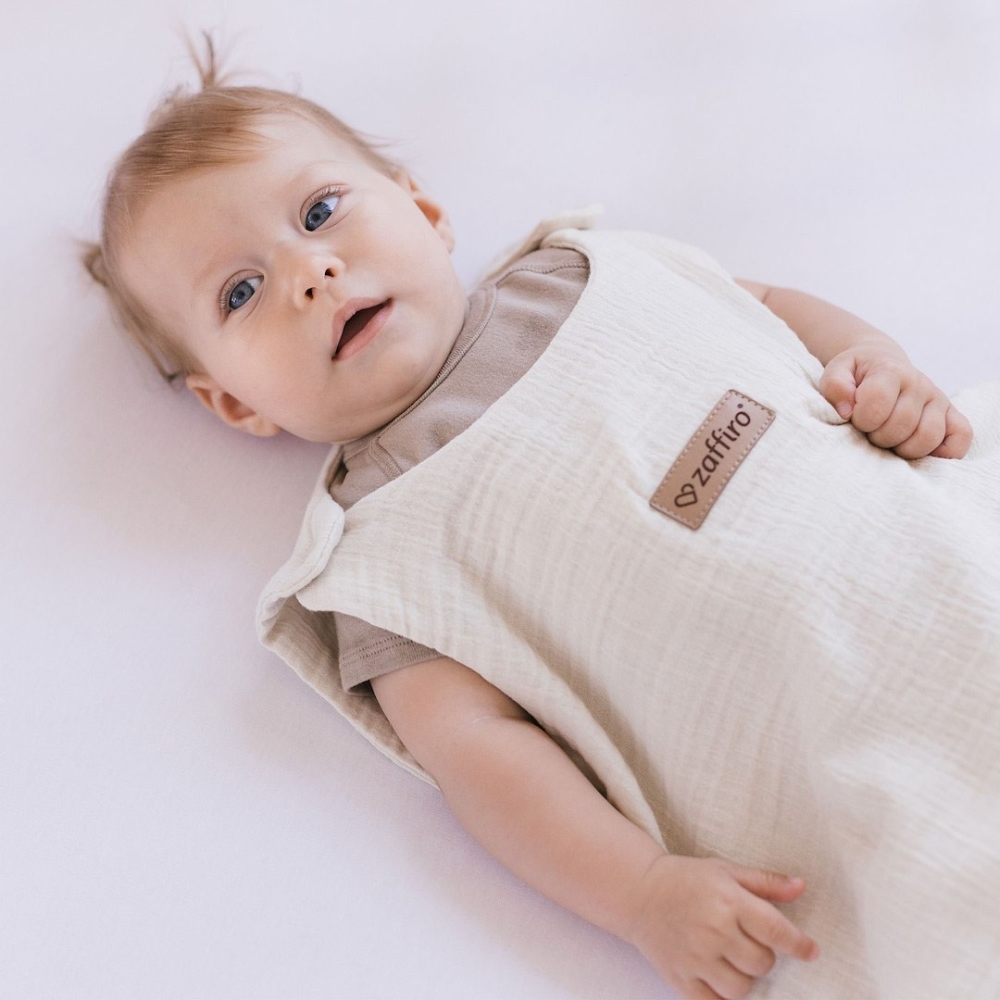 Sleeping bag muslin 2,5 TOG Malaga 0-6m vanilla