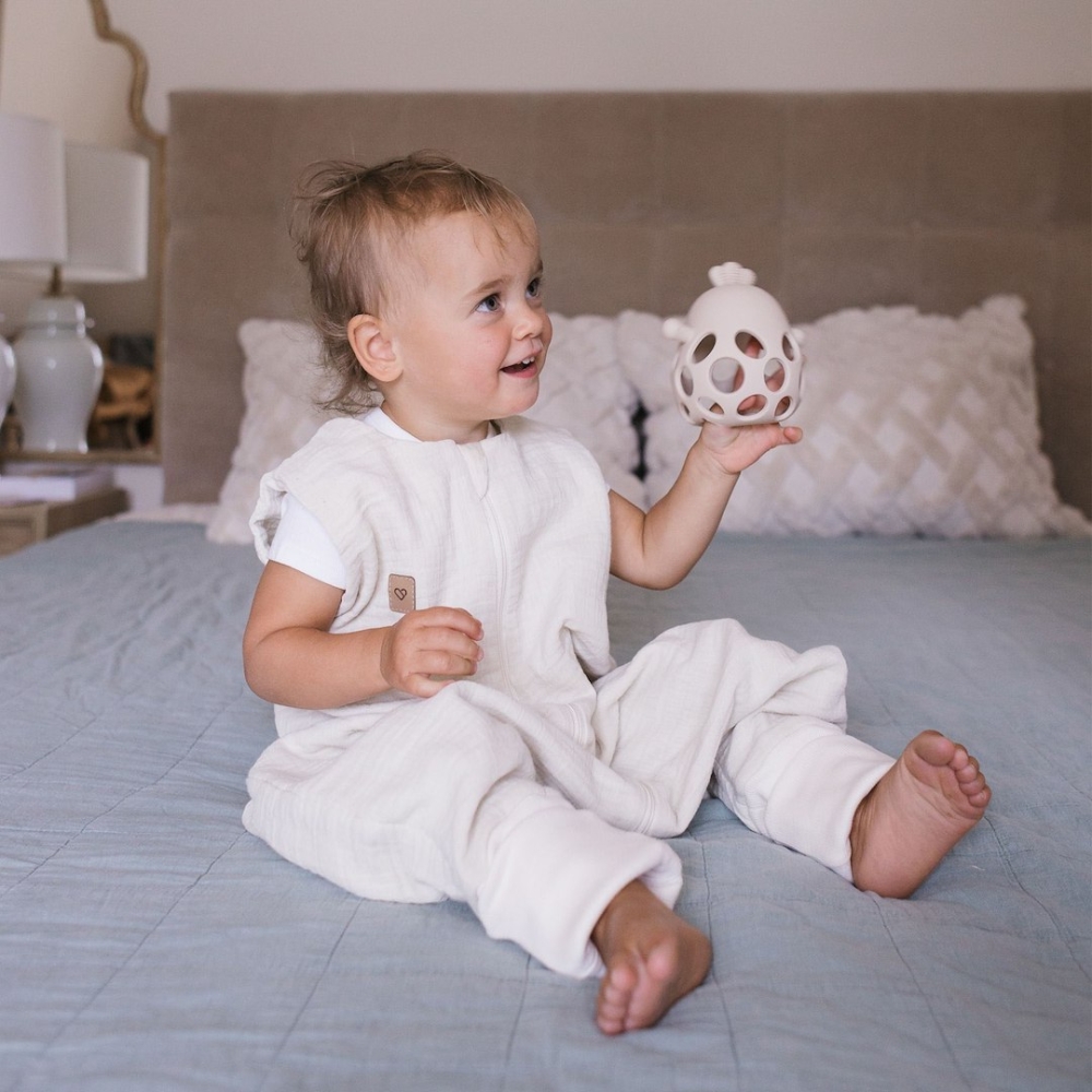 Sleeping bag with legs muslin 2,5 TOG Malaga 1-2y vanilla
