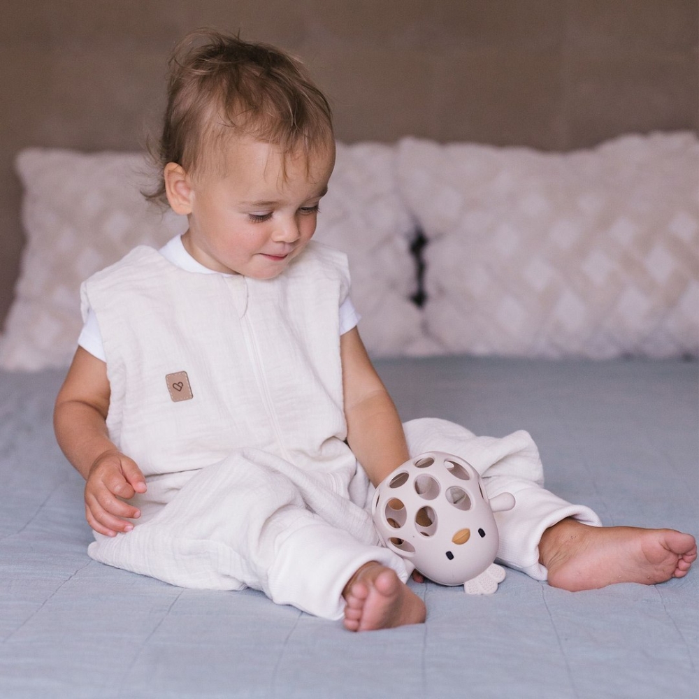 Sleeping bag with legs muslin 2,5 TOG Malaga 1-2y vanilla
