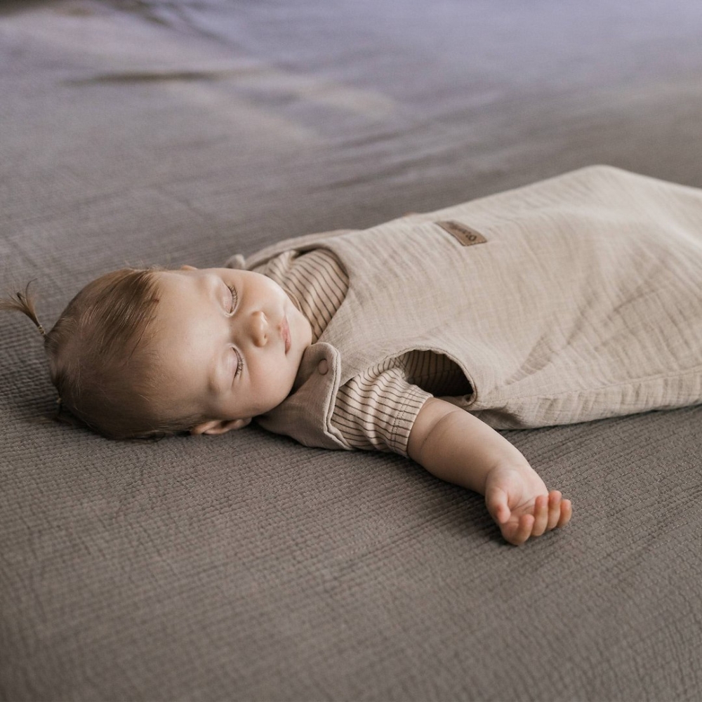 Sleeping bag muslin 2,5 TOG Malaga 6-12m beige
