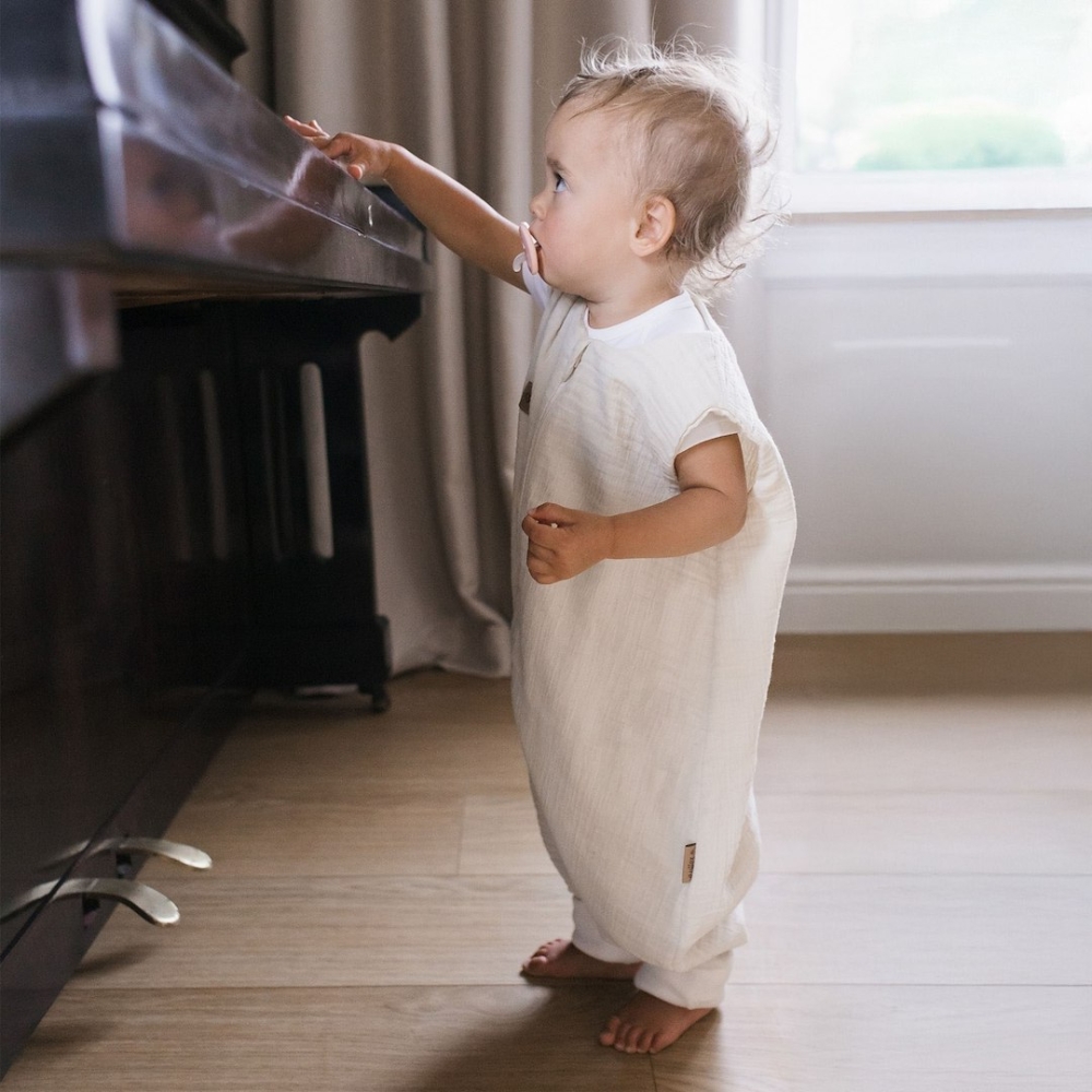 Sleeping bag with legs muslin 2,5 TOG Malaga 1-2y beige