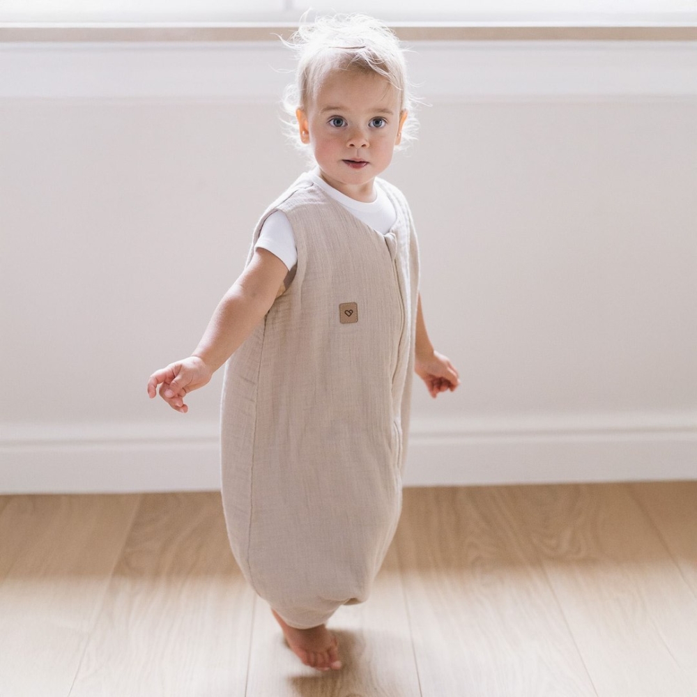 Sleeping bag with legs muslin 2,5 TOG Malaga 2-4y beige
