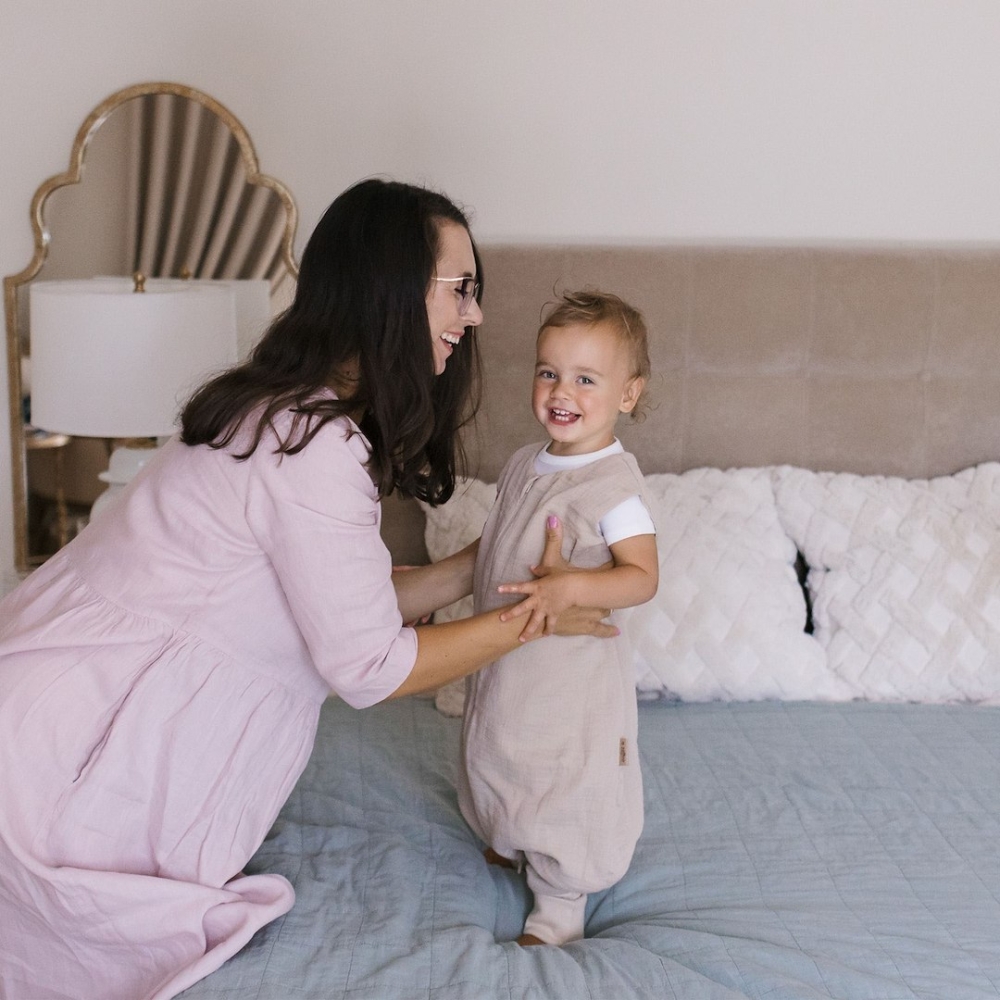 Sleeping bag with legs muslin 2,5 TOG Malaga 2-4y beige