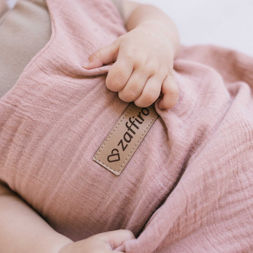 Sleeping bag muslin 2,5 TOG Malaga 0-6m baby pink