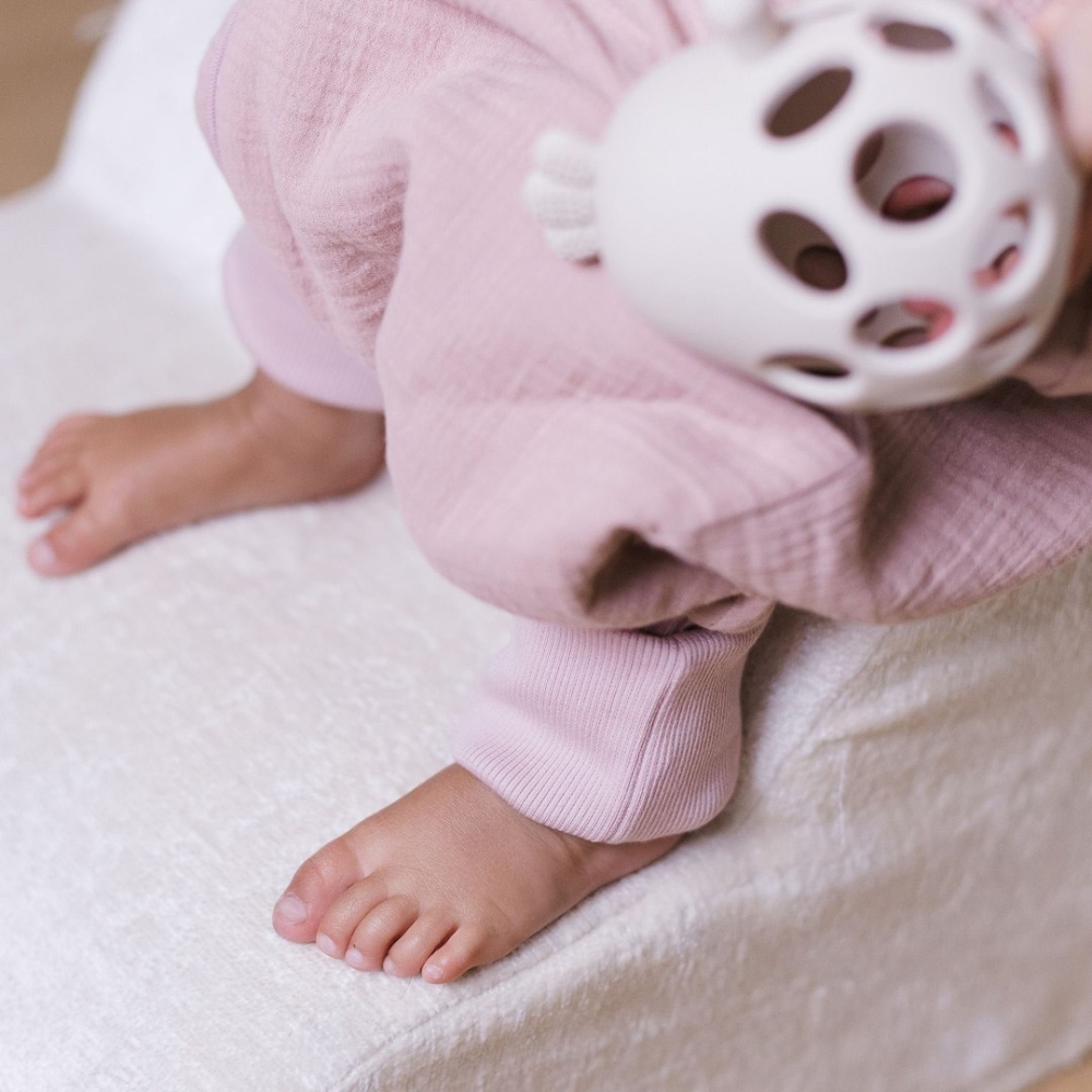 Sleeping bag with legs muslin 2,5 TOG Malaga 1-2y baby pink