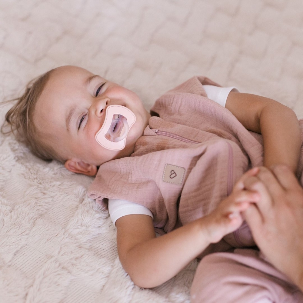 Sleeping bag with legs muslin 2,5 TOG Malaga 1-2y baby pink