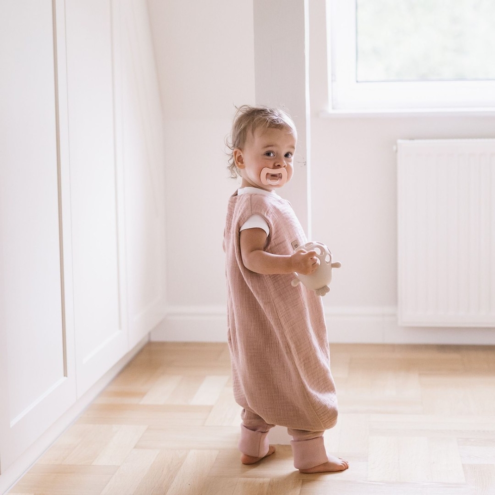 Sleeping bag with legs muslin 2,5 TOG Malaga 2-4y baby pink