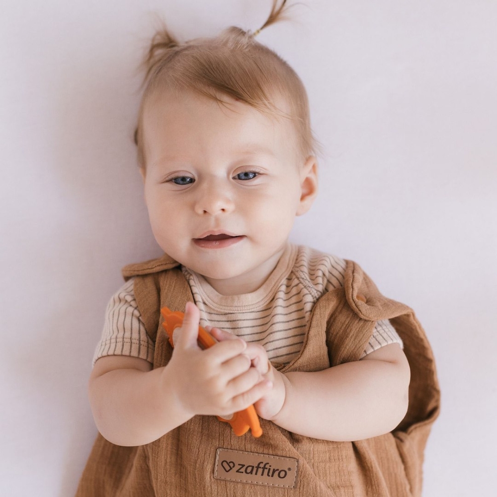 Sleeping bag muslin 2,5 TOG Malaga 0-6m toffee