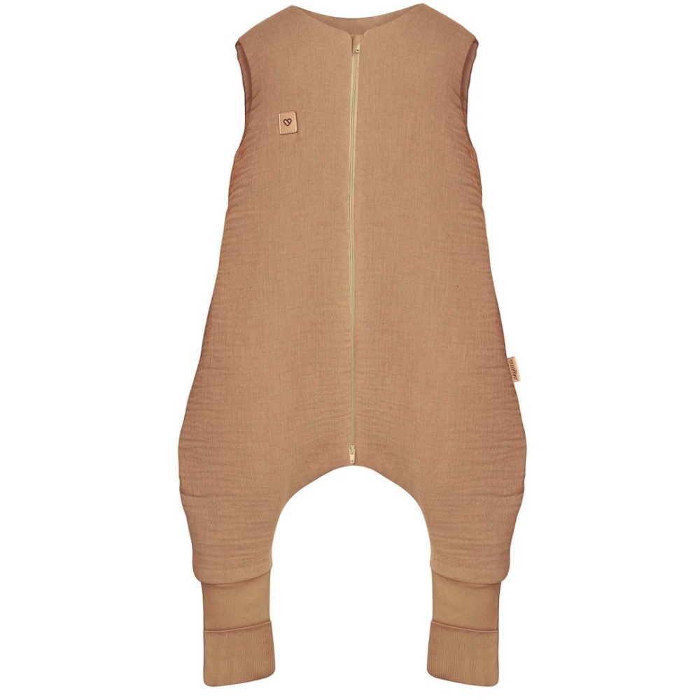 Sleeping bag with legs muslin 2,5 TOG Malaga 2-4y toffee
