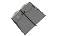 Two-parts hand muffs Scandi light grey