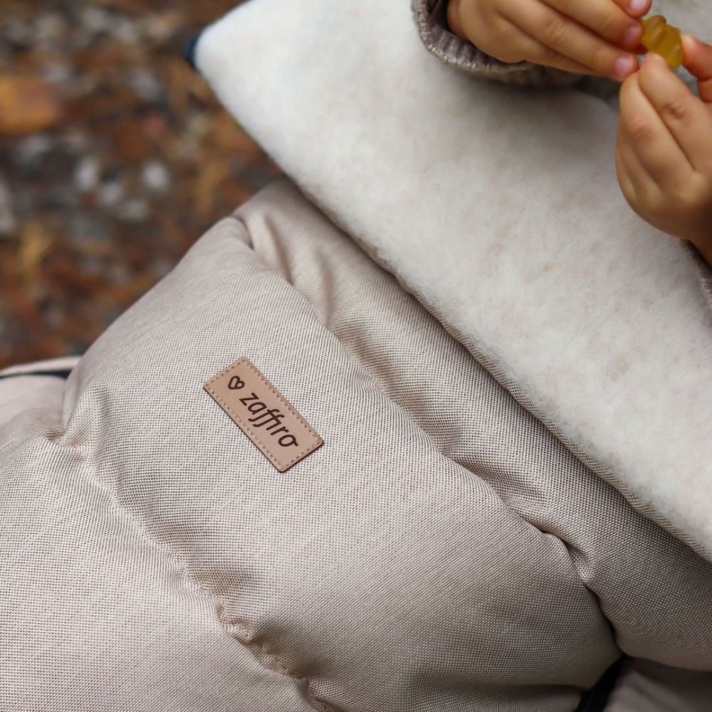 Adjustable footmuff iGrow Scandi 0-36m beige