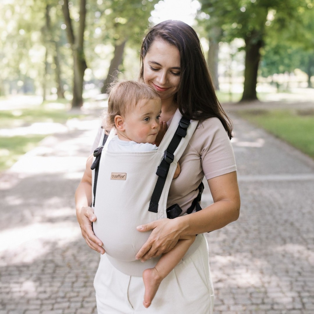 Kūdikių nešioklė „BabyGrow Roma“, smėlio spalvos-Judėjimui, Kūdikių nešioklės-e-vaikas
