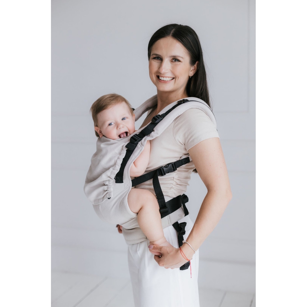 Kūdikių nešioklė „BabyGrow Roma“, smėlio spalvos-Judėjimui, Kūdikių nešioklės-e-vaikas